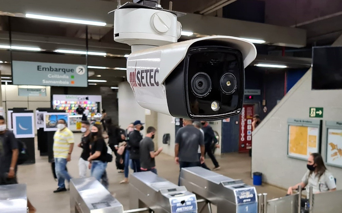 El metro de la capital brasileña instala un sistema de monitoreo térmico de los usuarios