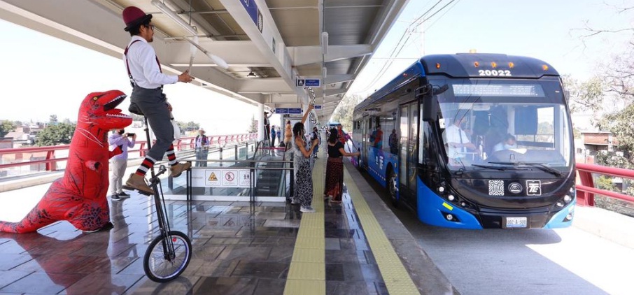 Começaram os testes operacionais do Trólebus Elevado